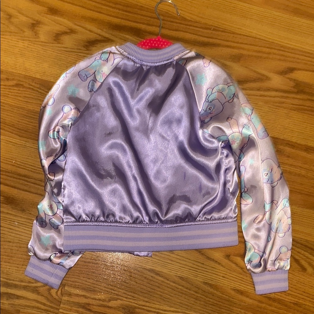 Kids Purple Jacket with Care Bear Design - Picture 3 of 3